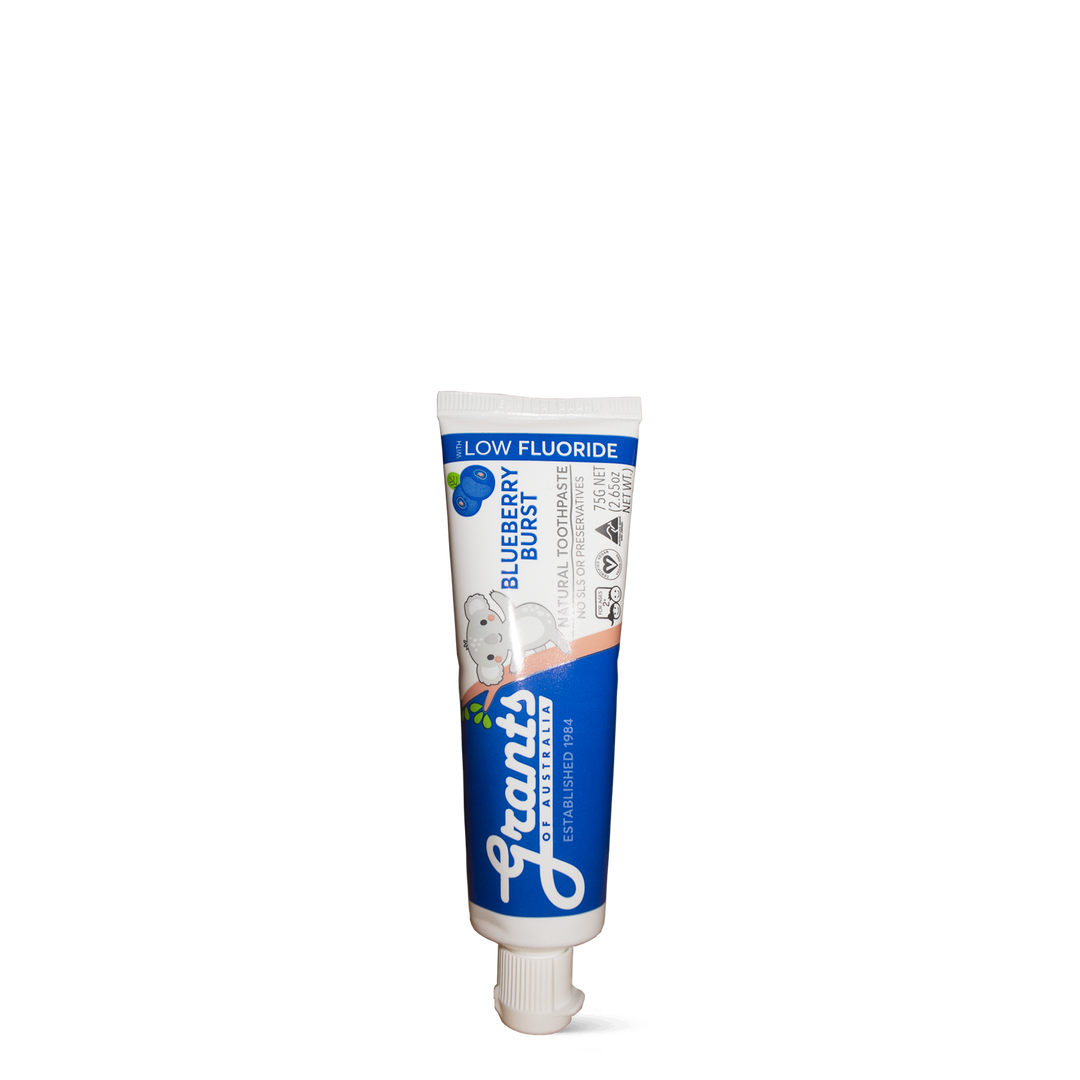 Blueberry Burst Kids Natural Toothpaste with Low Fluoride - 75g