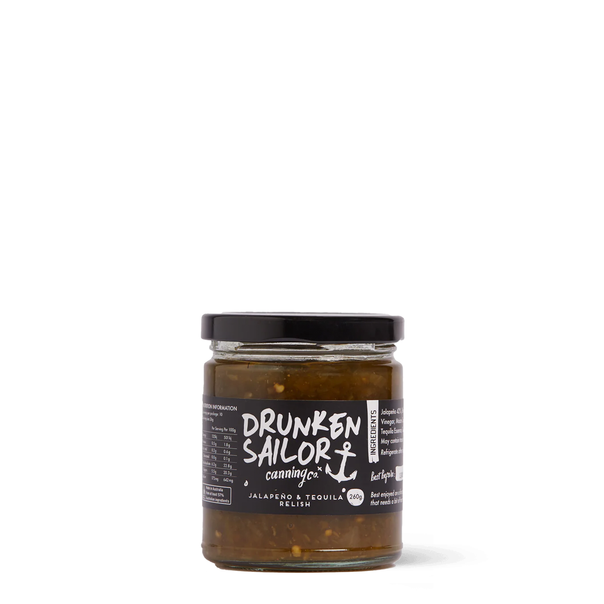 Jalapeño & Tequila Relish 260g How We Roll Co.