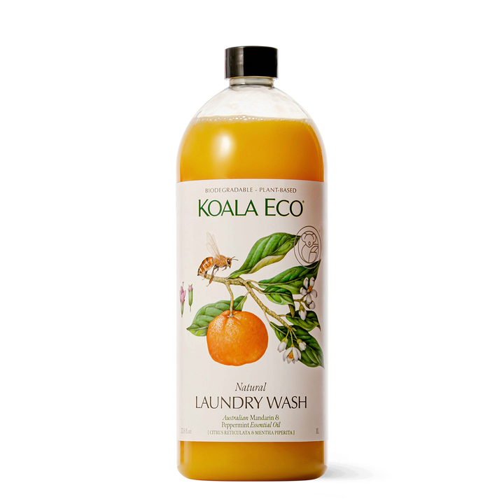 Natural Laundry Wash Refill - Mandarin & Peppermint - 1L