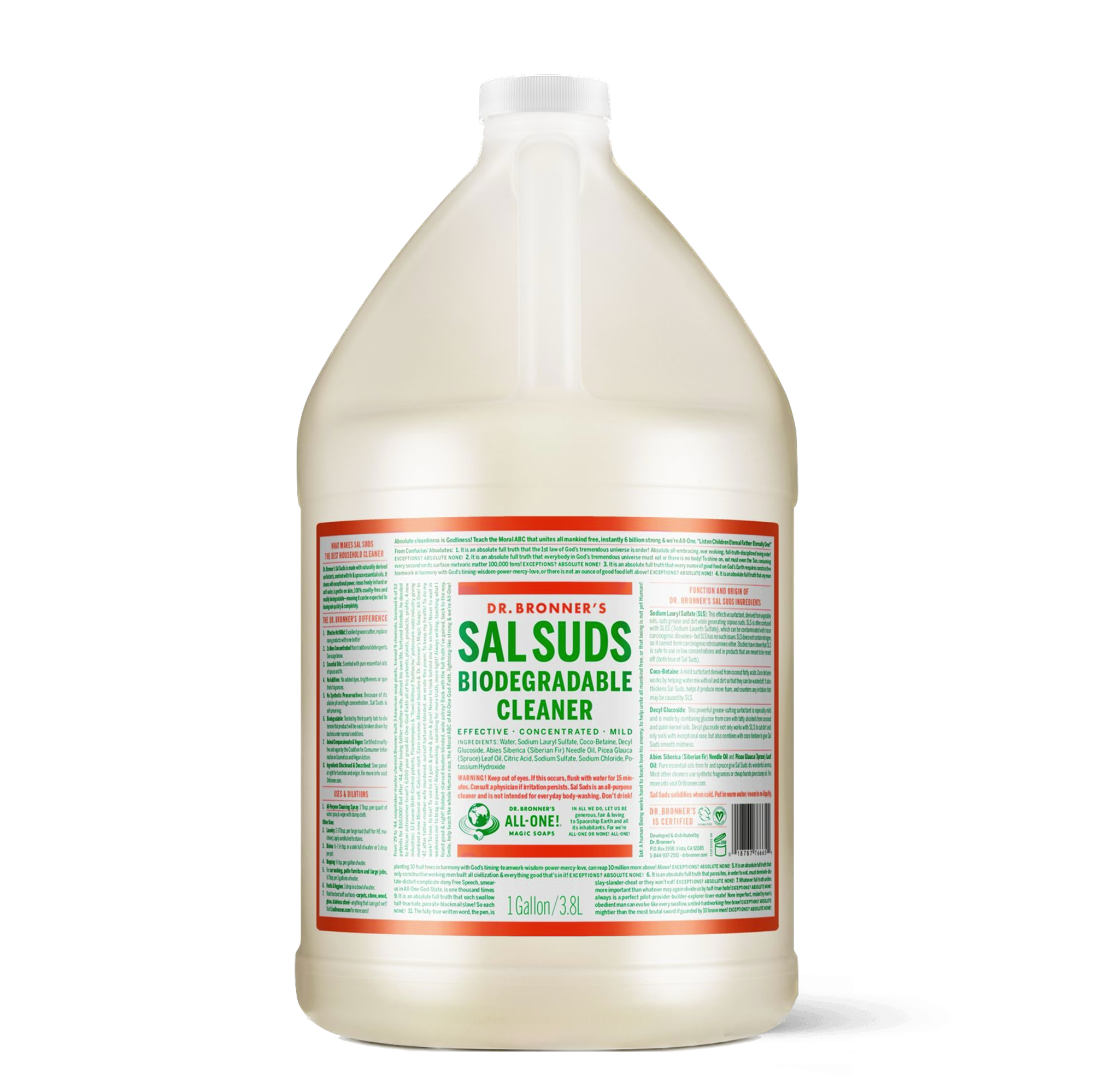 Sals Suds Biodegradable Cleaner Bulk Refill 3.78L How We Roll Co.