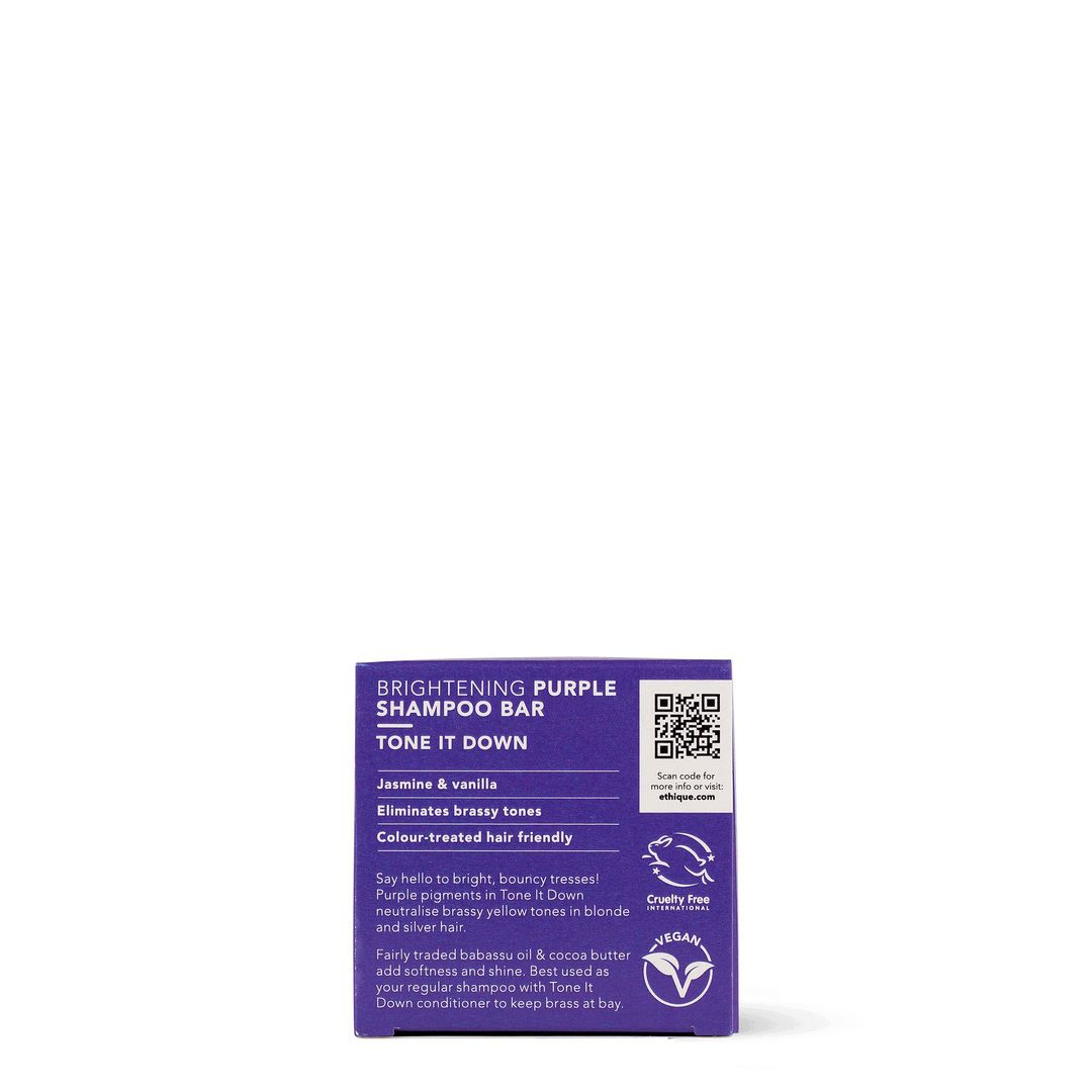 Solid Shampoo Bar Tone It Down Purple - 110g