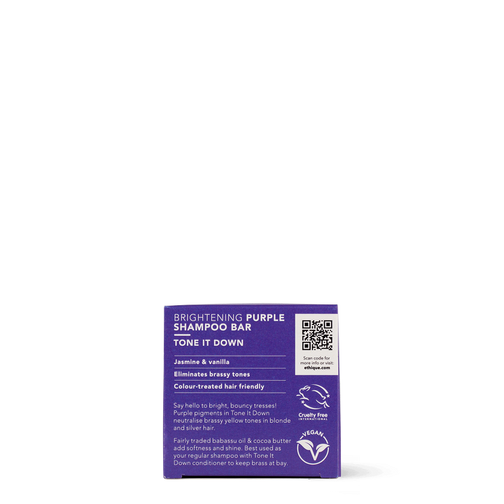 Solid Shampoo Bar Tone It Down Purple - 110g