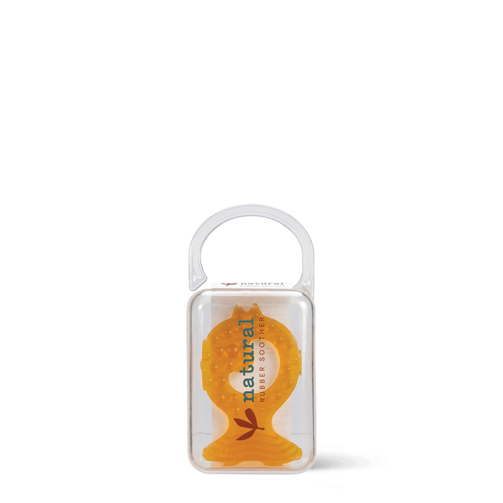 Natural Rubber Teether in Reusable Case - 1 Pack
