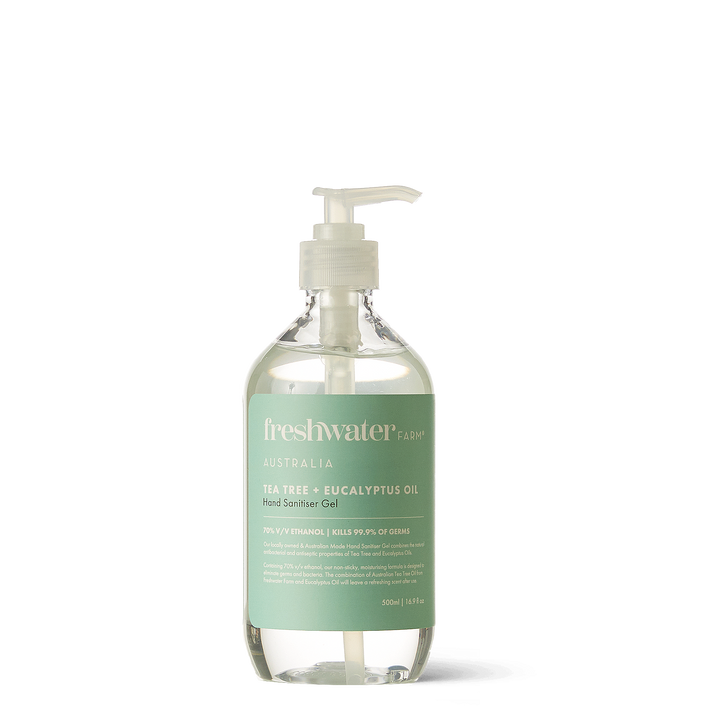 500ml Hand Sanitiser Gel - Tea Tree + Eucalyptus Oil