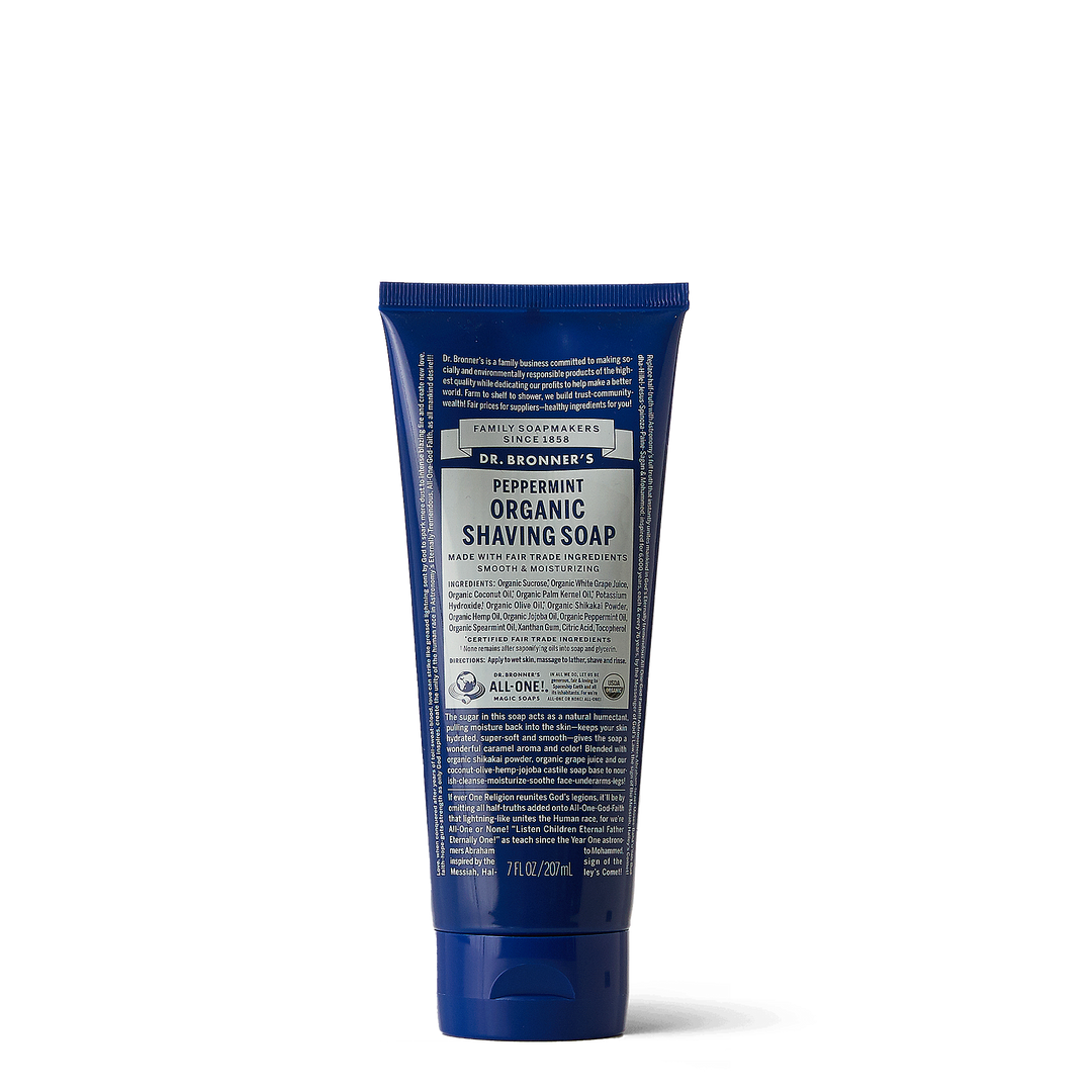 Organic Shaving Soap - Peppermint - 208ml