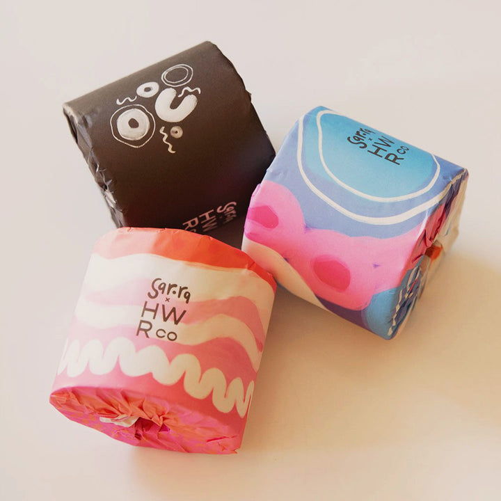 Rachael Sarra x HWRco - 100% Recycled 3 Ply Toilet Paper - 48 Rolls