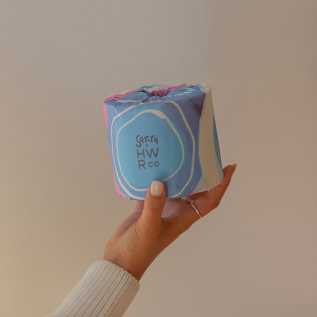 Rachael Sarra x HWRco - 100% Recycled 3 Ply Toilet Paper - 48 Rolls