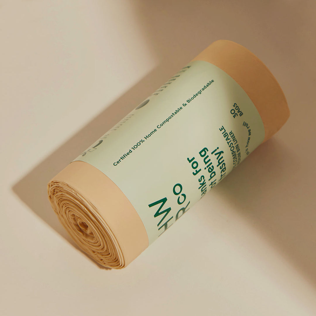 Certified 100% Compostable Medium 30L Bin Liner Roll - 30 Bags