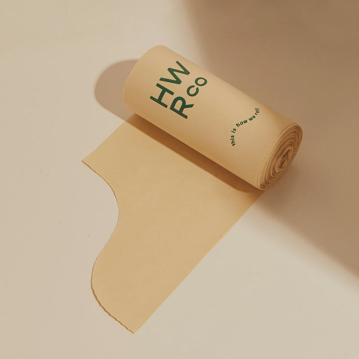 Certified 100% Compostable Medium 30L Bin Liner Roll - 30 Bags
