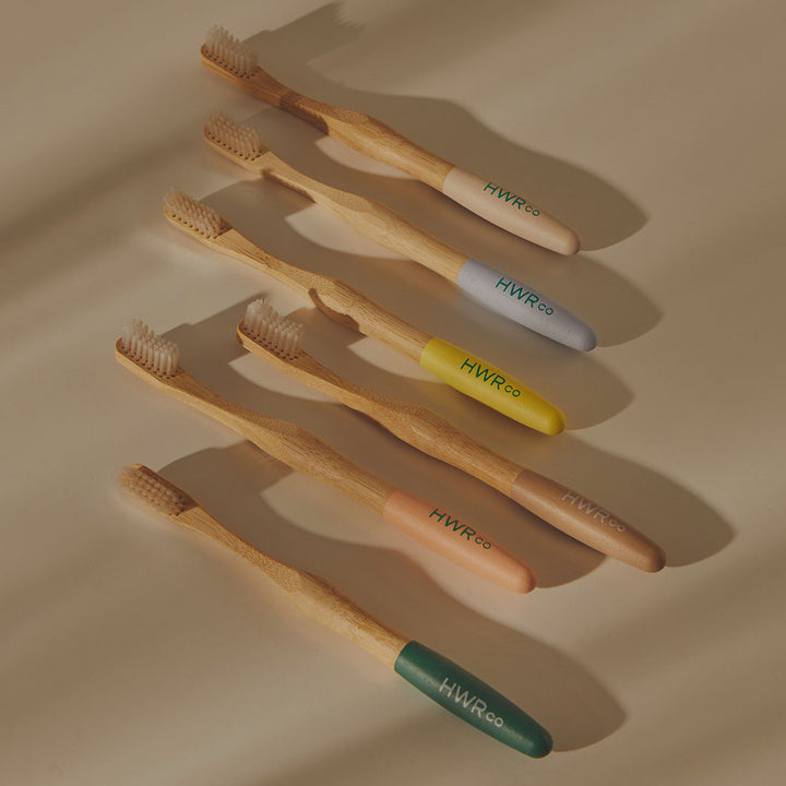 Sustainable Bamboo Soft Toothbrush - Blue & Cream - 2 Pack