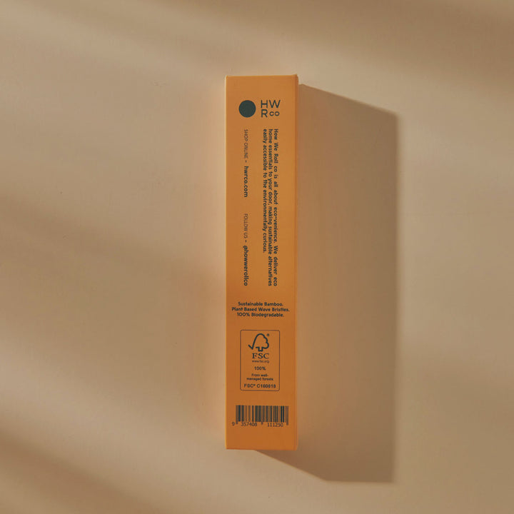 Sustainable Bamboo Soft Toothbrush - Peach & Lemon - 2 Pack