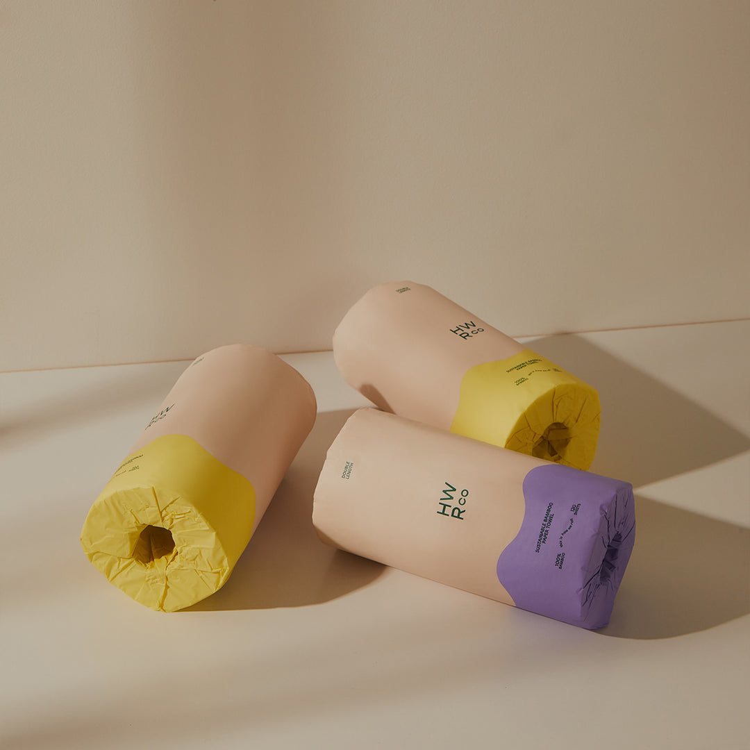 100% Bamboo 2 Ply Double Length Paper Towel - 6 Rolls