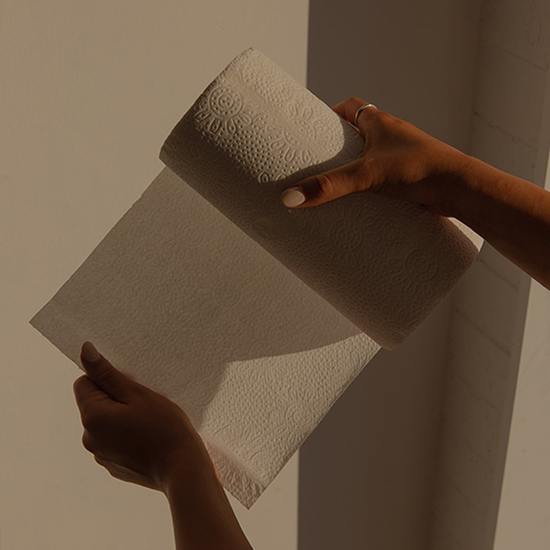 100% Bamboo 2 Ply Double Length Paper Towel - 6 Rolls