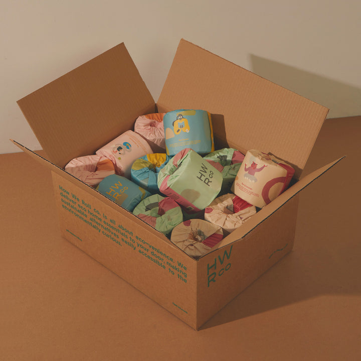 100% Recycled 3 Ply Double Length Toilet Paper - 24 Rolls