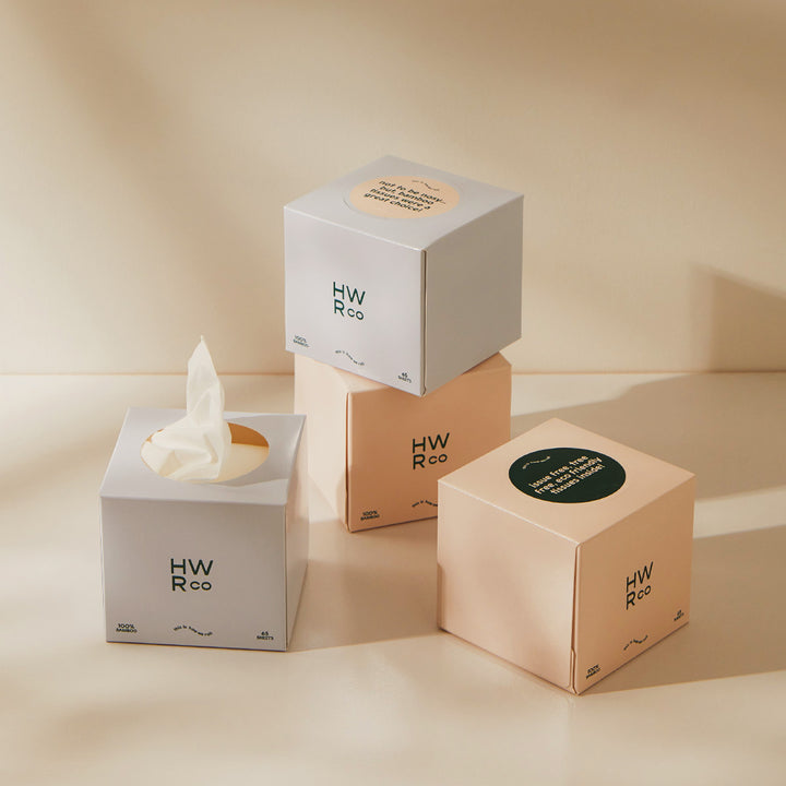 100% Bamboo 3 Ply Tissue - 12 Cubes