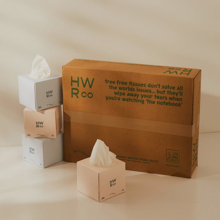 100% Bamboo 3 Ply Tissue - 12 Cubes