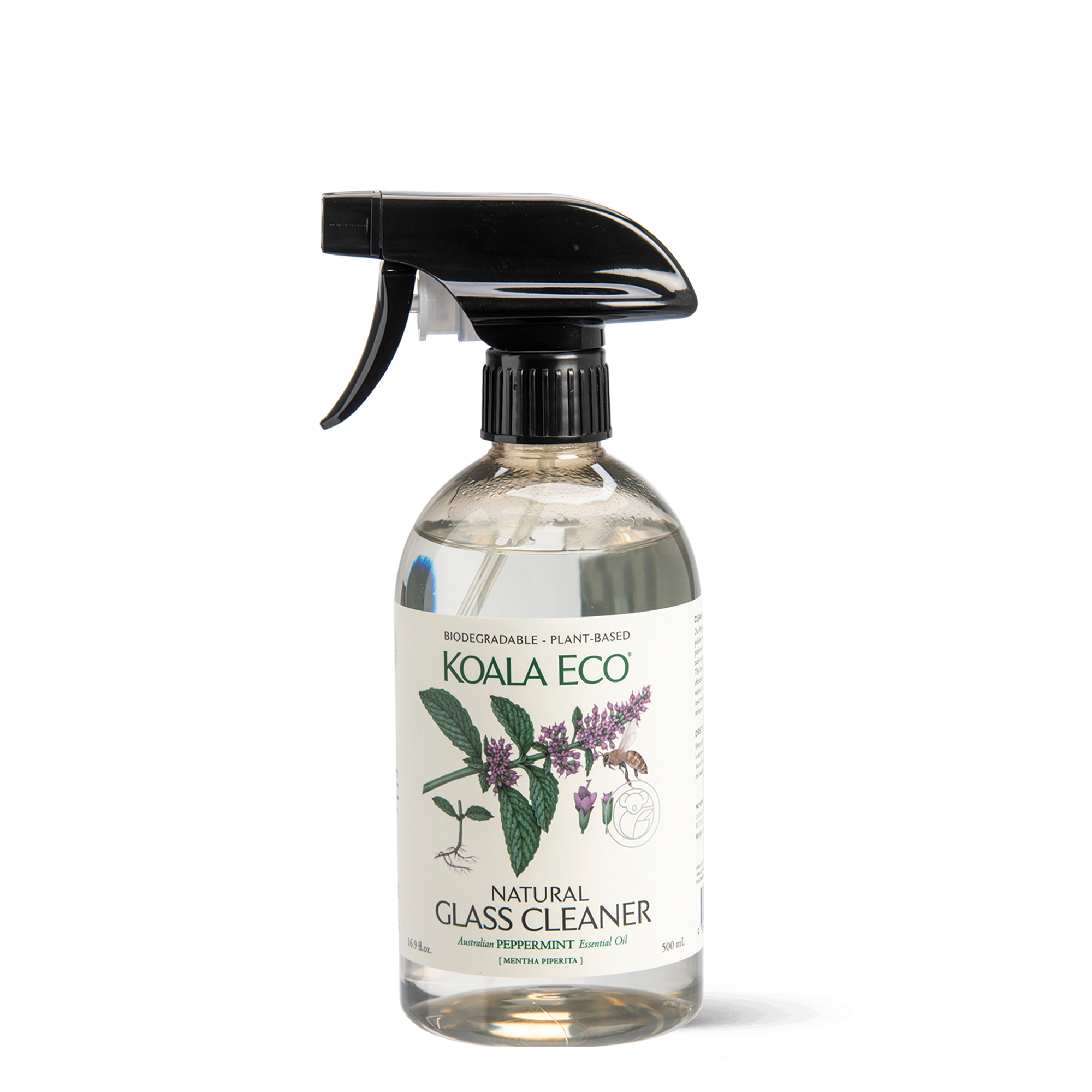 Natural Glass Cleaner Spray Peppermint Essential Oil 500ml How We