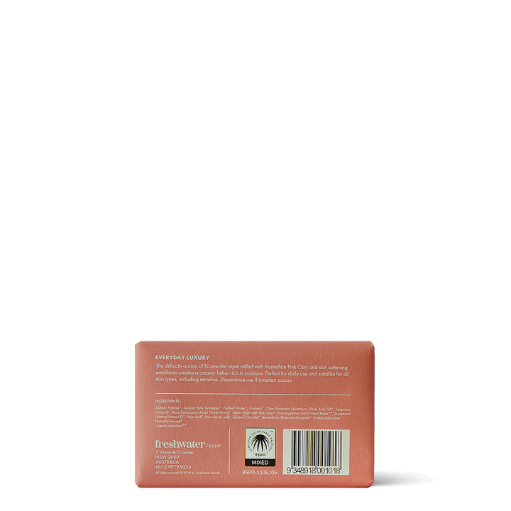 Body Bar - Rosewater & Pink Clay - 200g