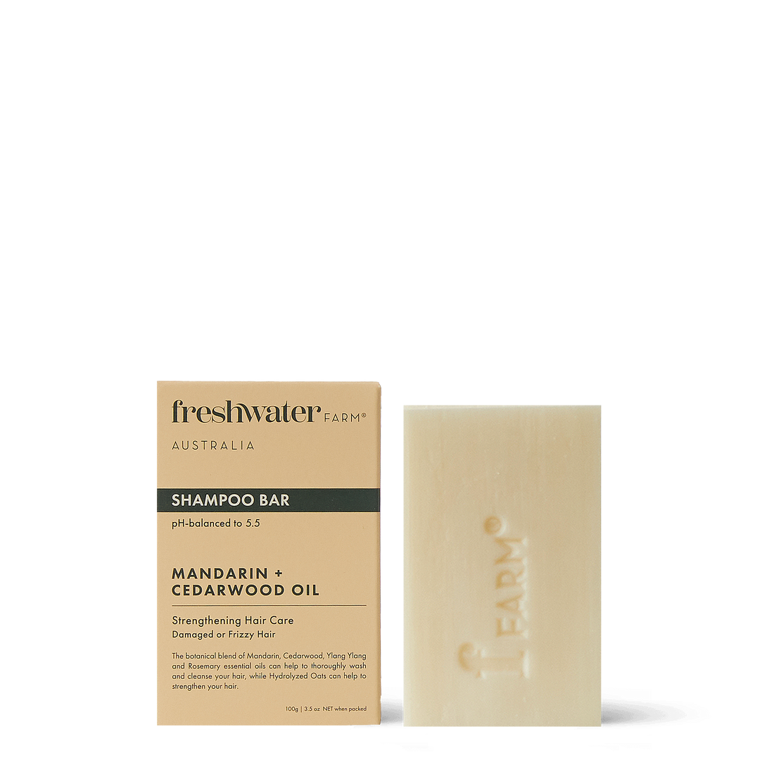 Shampoo Bar - Strengthening Mandarin + Cedarwood Oil - 100g