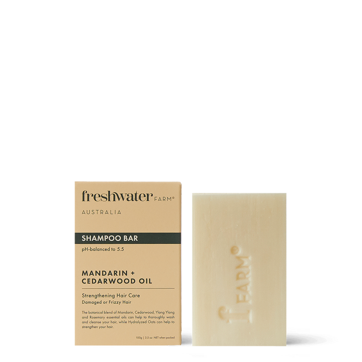 Shampoo Bar - Strengthening Mandarin + Cedarwood Oil - 100g