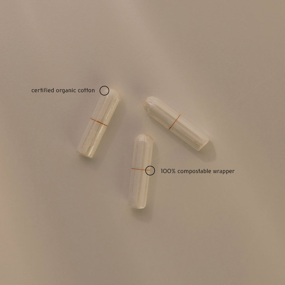 HWRco x Brook Gossen - Organic Cotton Regular Tampons - 16 Pack