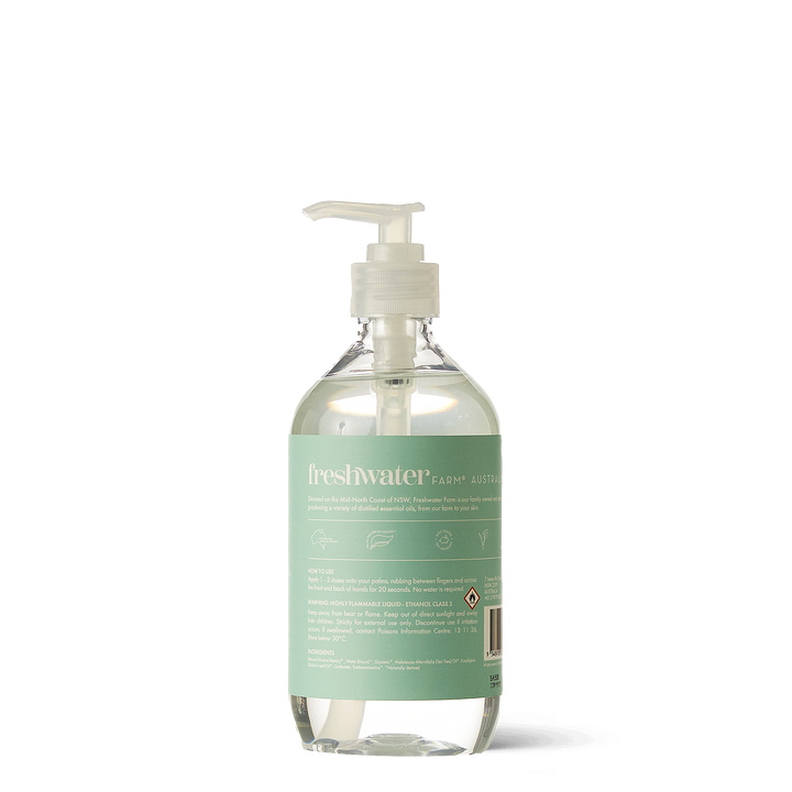 500ml Hand Sanitiser Gel - Tea Tree + Eucalyptus Oil