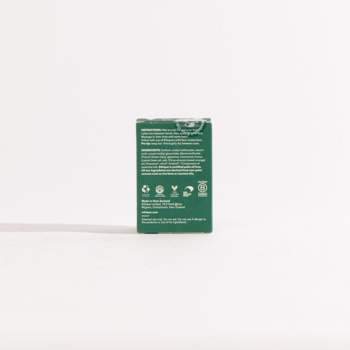 Solid Face Cleanser Bar - Deep Green - 100g