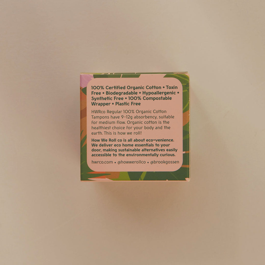 HWRco x Brook Gossen - Organic Cotton Regular Tampons - 16 Pack