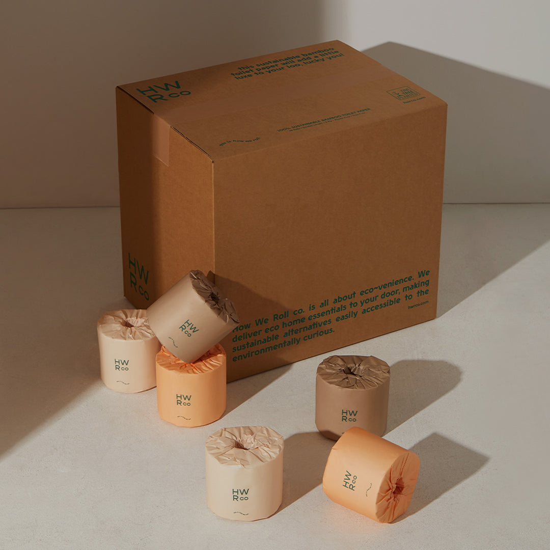 100% Bamboo 3 Ply Double Length Toilet Paper - 48 Rolls