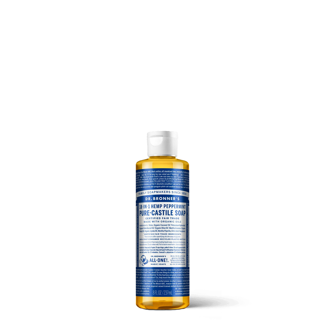 Pure Castile Liquid Soap - Peppermint - 237ml