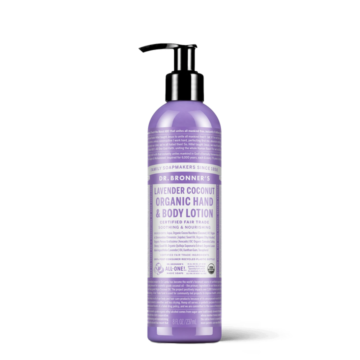 Organic Hand & Body Lotion Lavender Coconut - 236ml