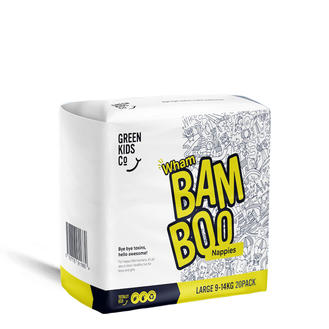 Wham Bam Boo Nappies Large (9-14kg) - 20 Pack