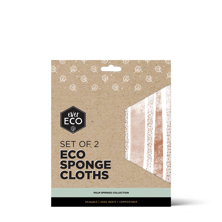 Eco Sponge Cloths - Palm Springs Print - 2 Pack