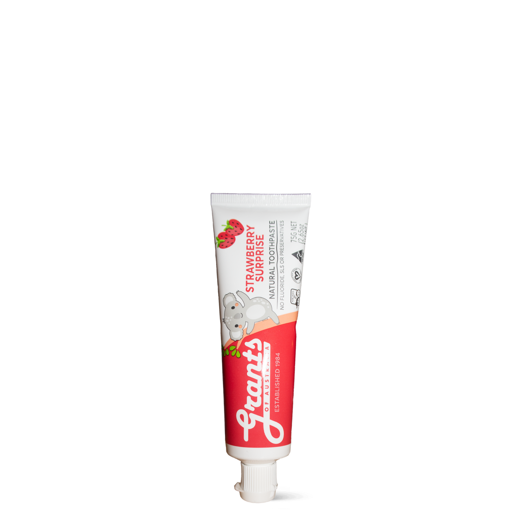 Strawberry Surprise Kids Natural Toothpaste - Fluoride Free - 75g