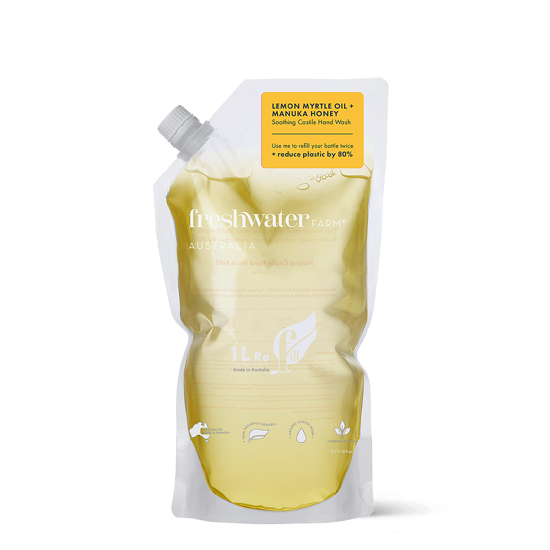 Hand Wash Refill Pouch - Lemon Myrtle Oil & Manuka Honey