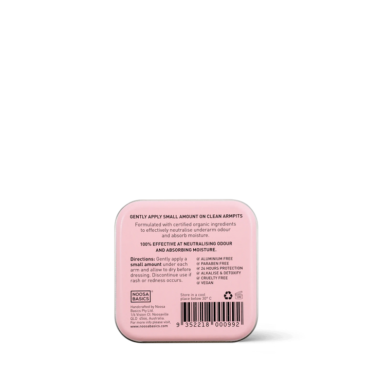 Organic Deodorant Cream Tin - Rose & Frankincense - 50g