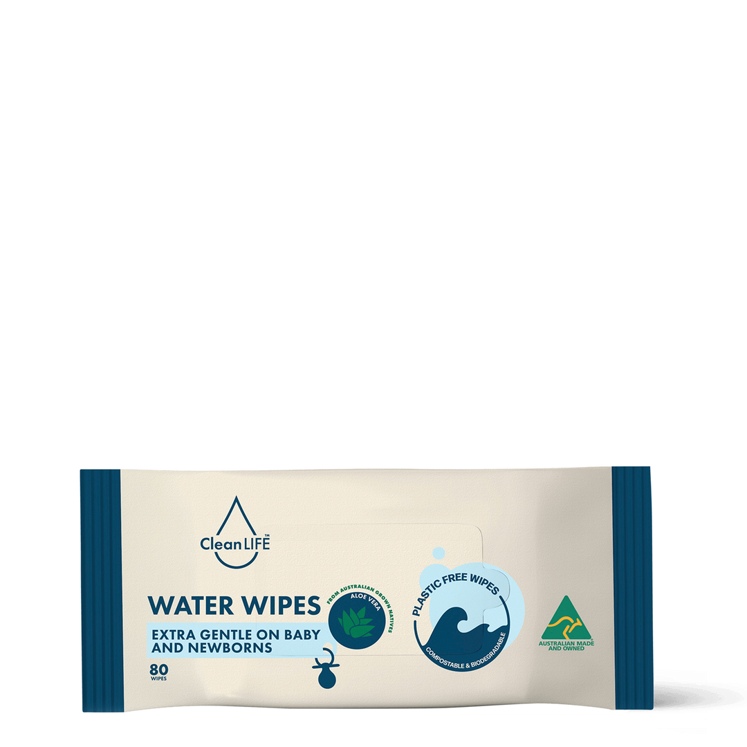 Water Plastic Free Wipes Extra Gentle Baby and Newborns - 80 Pack