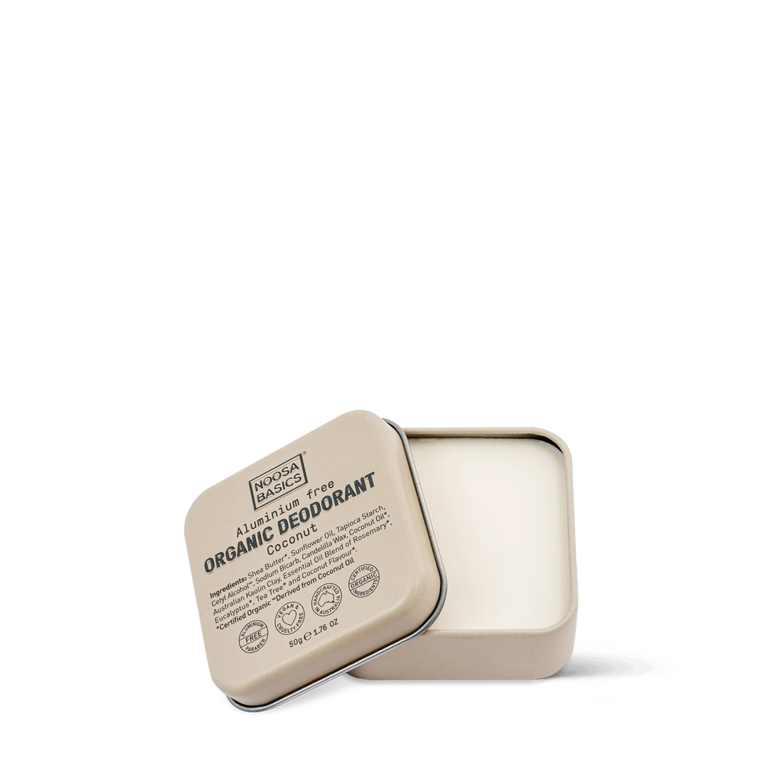 Organic Deodorant Cream Tin - Coconut - 50g