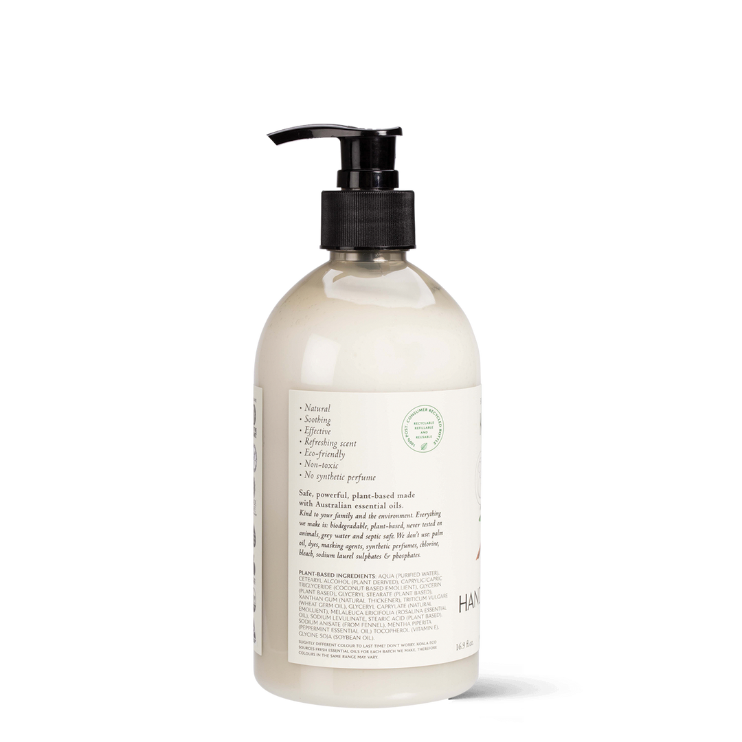 Natural Hand & Body Lotion - Rosalina & Peppermint - 500ml