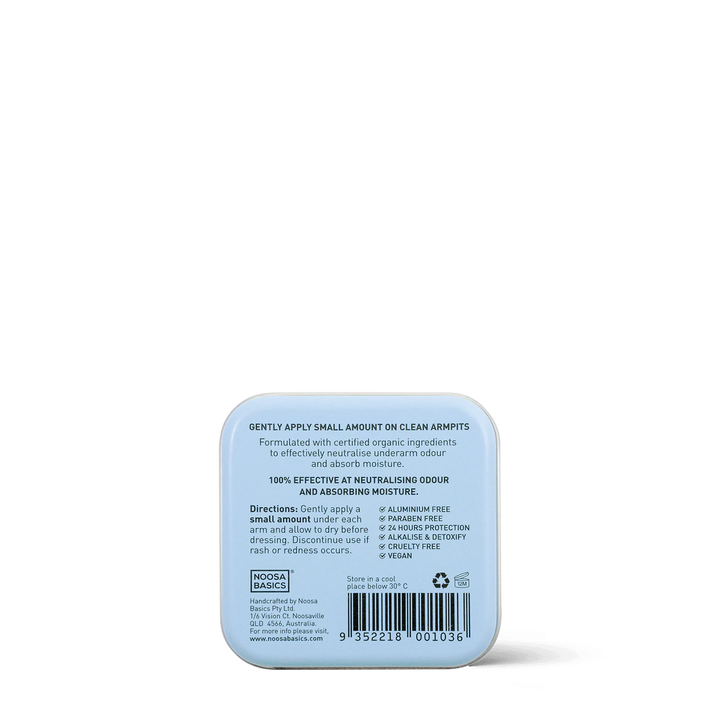 Organic Deodorant Cream Tin with Magnesium / Bi-Carb Free - Sweet Orange & Lavender - 50g