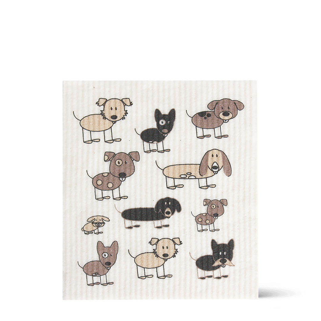 100% Compostable Sponge Cloth - Dogs Print - 1 Pack