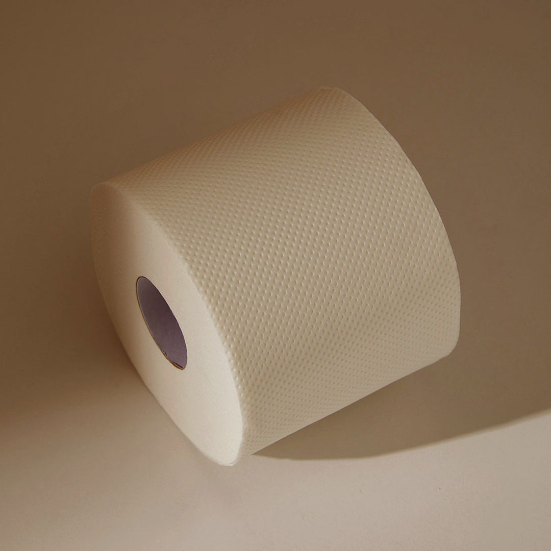 100% Bamboo 3 Ply Double Length Toilet Paper - Single Roll