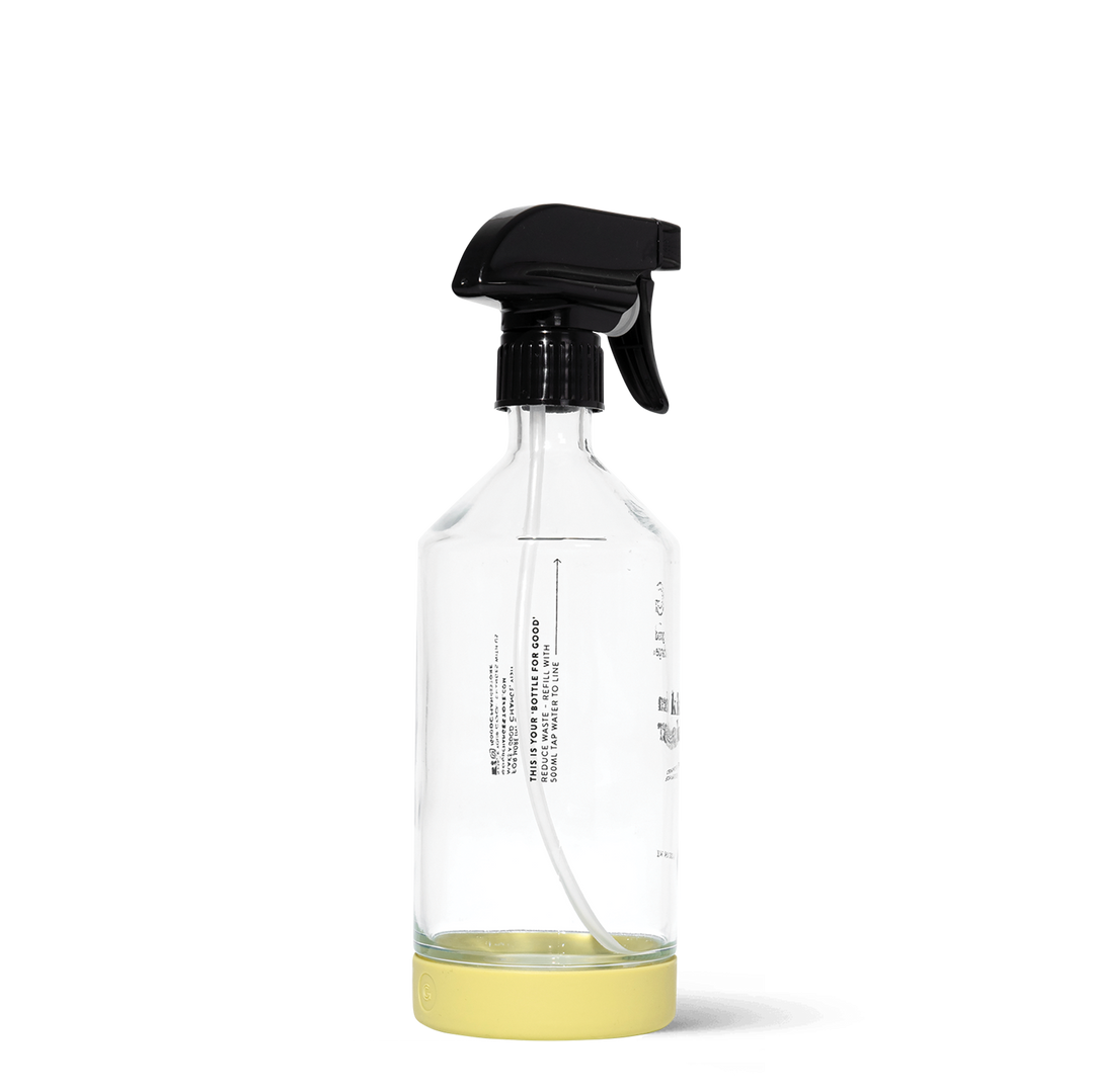 Glass Bottle with Spray Trigger Kitchen Cleaner - 500ml