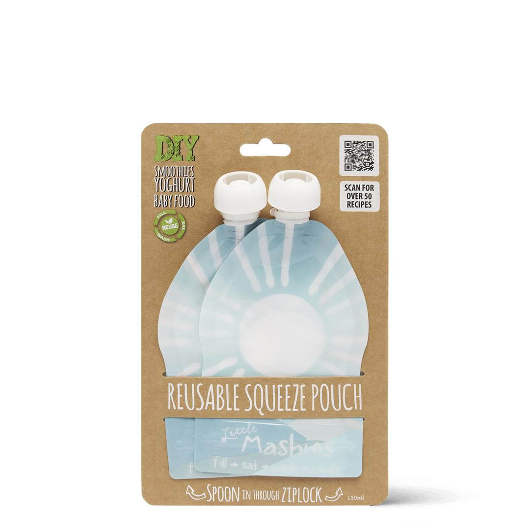 Reusable Squeeze Pouch - Sun 130ml - 2 Pack