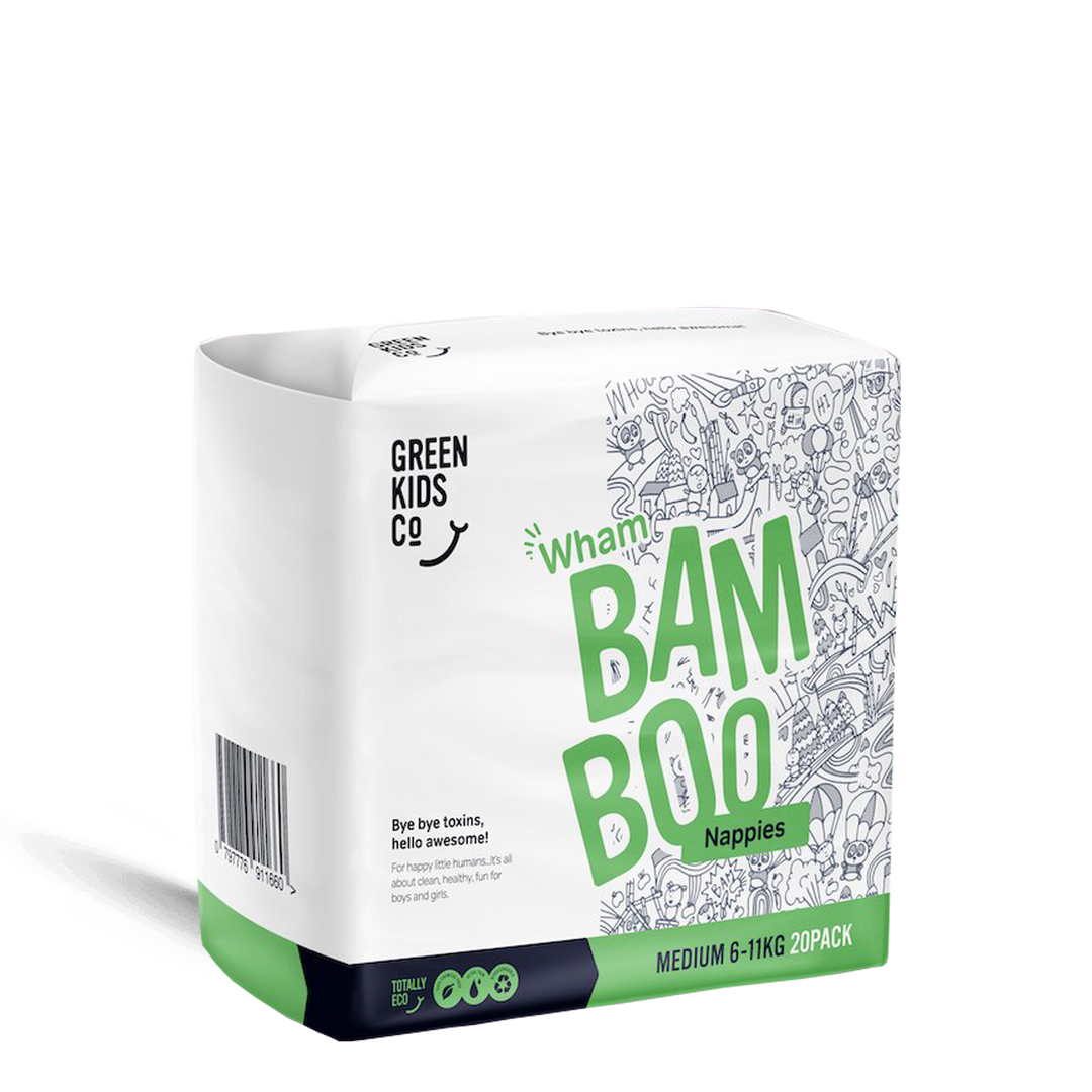 Wham Bam Boo Nappies Medium (6-11kg) - 20 Pack