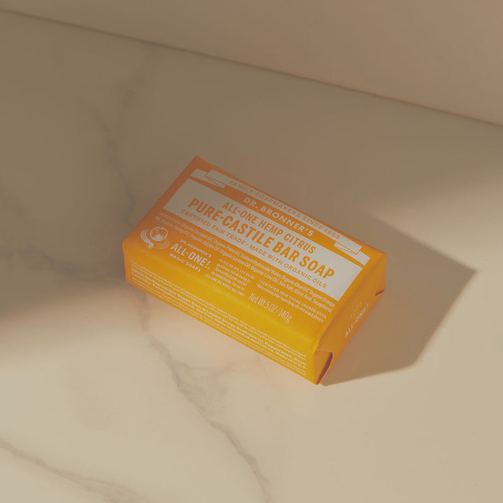 Pure Castile Bar Soap - Citrus - 140g