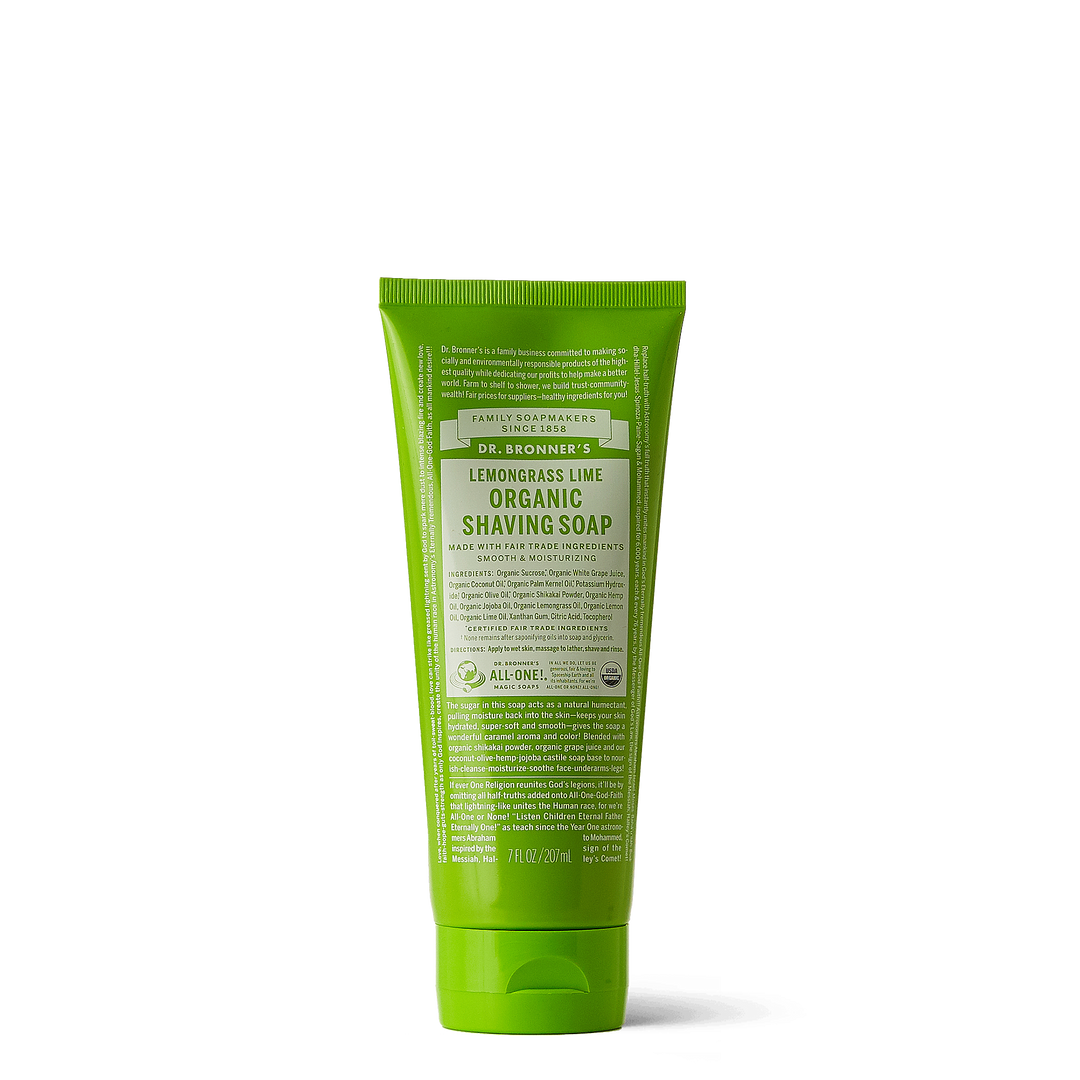 Organic Shaving Soap - Lemongrass Lime - 208ml