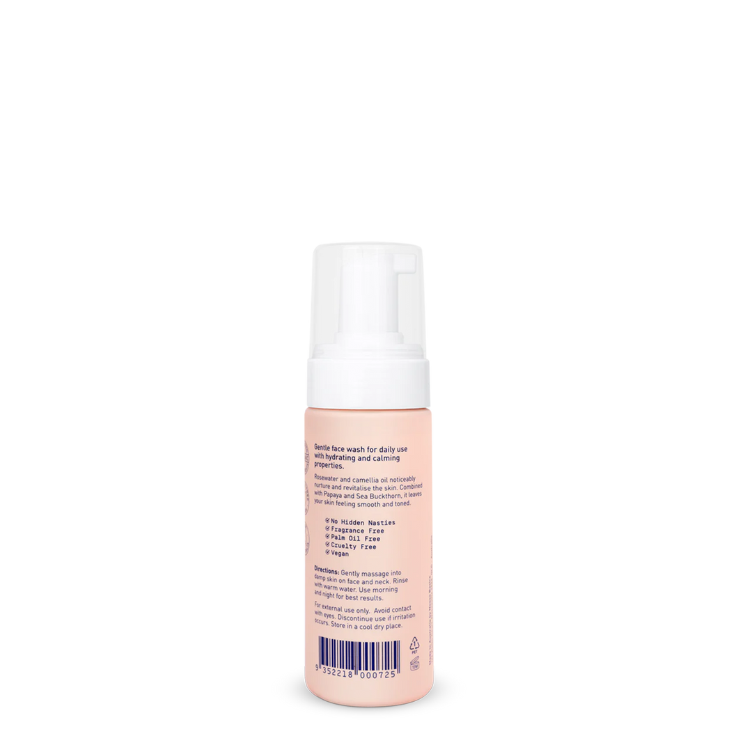 Foaming Face Wash With Rosewater & Sea Buckthorn For All Skin Types - 150ml