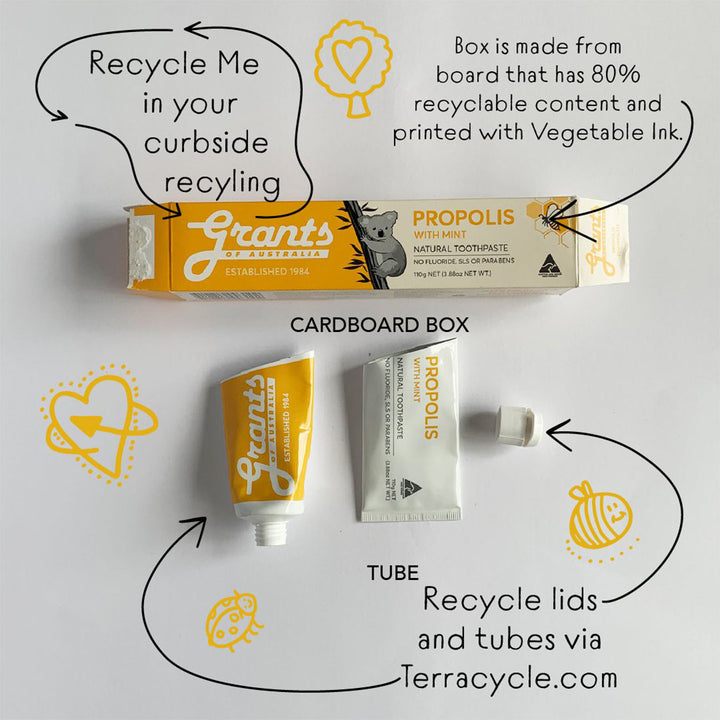Flavour-Free Fluoride Free Natural Toothpaste - 110g