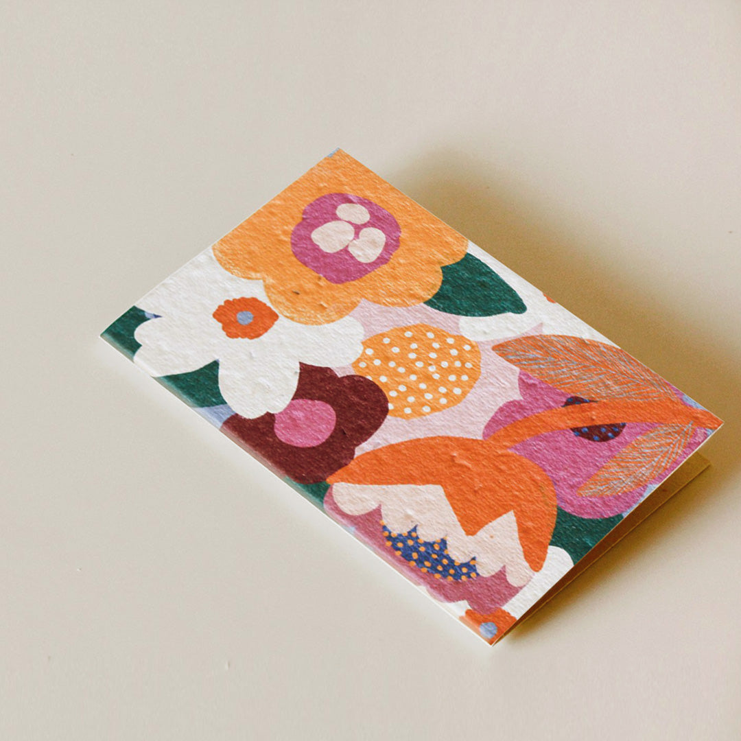 Moon Flower Blooming Plantable Card
